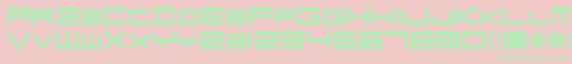 FZGXVenueFont Regular Font – Green Fonts on Pink Background