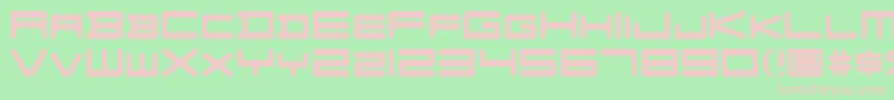 FZGXVenueFont Regular Font – Pink Fonts on Green Background