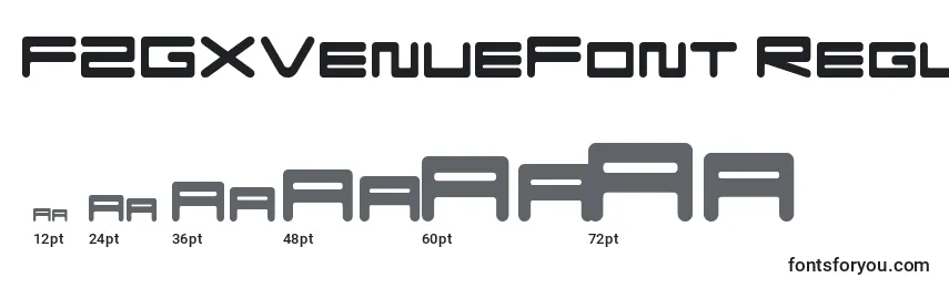 FZGXVenueFont Regular Font Sizes