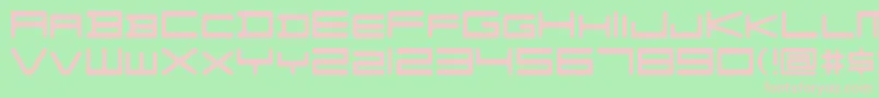 FZGXVenueFont SemiLight Font – Pink Fonts on Green Background