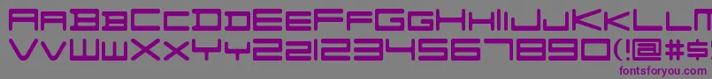 FZGXVenueFont SemiLight Font – Purple Fonts on Gray Background