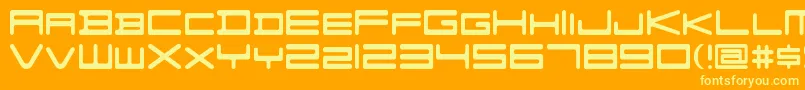 Lisätietoja FZGXVenueFont SemiLight-fontista FZGXVenueFont SemiLight-fontti – keltaiset fontit oranssilla taustalla
