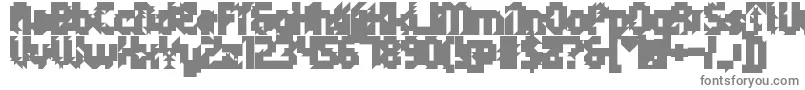 Шрифт 5metrikBlackAlien – серые шрифты на белом фоне