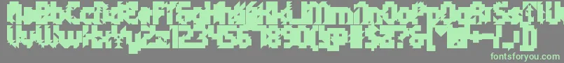 5metrikBlackAlien-fontti – vihreät fontit harmaalla taustalla
