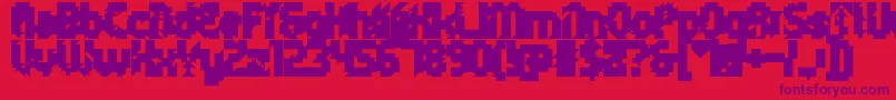Weitere Informationen zur 5metrikBlackAlien-Schriftart 5metrikBlackAlien-Schriftart – Violette Schriften auf rotem Hintergrund