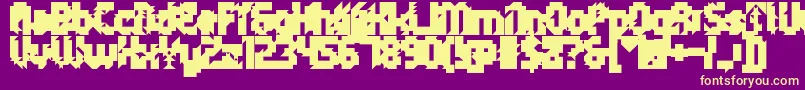 Weitere Informationen zur 5metrikBlackAlien-Schriftart 5metrikBlackAlien-Schriftart – Gelbe Schriften auf violettem Hintergrund