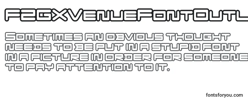Шрифт FZGXVenueFontOutlines Regular