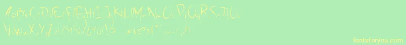 fuente G01 – Fuentes Amarillas Sobre Fondo Verde