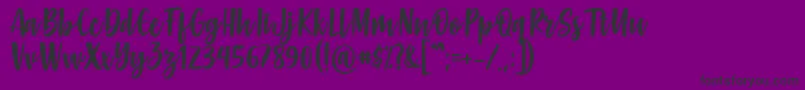 fuente Gabelisa Font by Keithzo 7NTypes – Fuentes Negras Sobre Fondo Morado