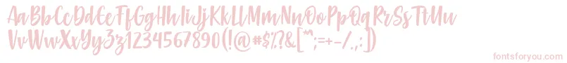 Gabelisa Font by Keithzo 7NTypes Font – Pink Fonts on White Background