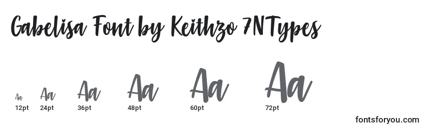 Gabelisa Font by Keithzo 7NTypes Font Sizes