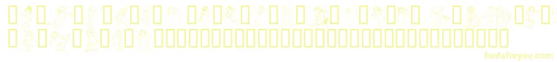 Шрифт GABRA    – жёлтые шрифты