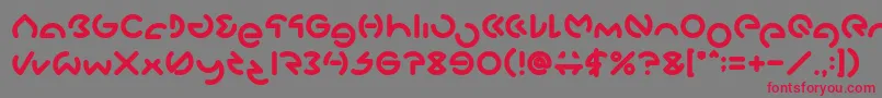 GABRIELLE Bold Font – Red Fonts on Gray Background