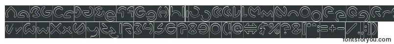 GABRIELLE Hollow Inverse-Schriftart – Schriftarten, die mit G beginnen