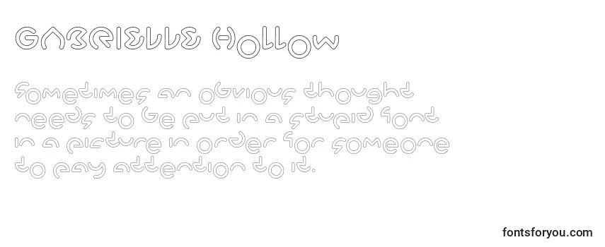GABRIELLE Hollow-fontti