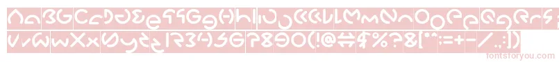 GABRIELLE Inverse Font – Pink Fonts on White Background