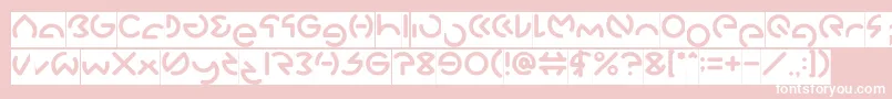 GABRIELLE Inverse Font – White Fonts on Pink Background