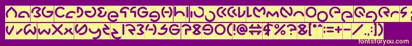 GABRIELLE Inverse Font – Yellow Fonts on Purple Background