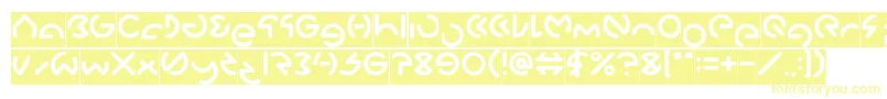 GABRIELLE Inverse Font – Yellow Fonts on White Background