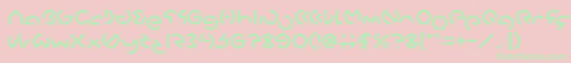 GABRIELLE Light Font – Green Fonts on Pink Background