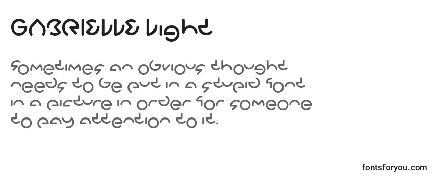 GABRIELLE Light Font