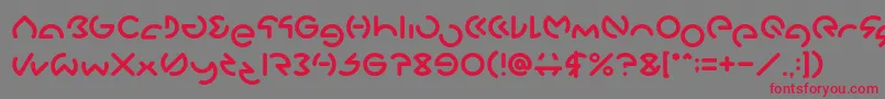 GABRIELLE Font – Red Fonts on Gray Background