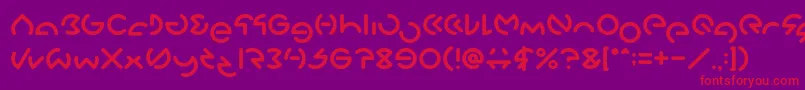 GABRIELLE Font – Red Fonts on Purple Background