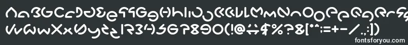 フォントGABRIELLE – 黒い背景に白い文字