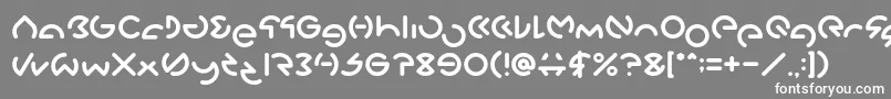 フォントGABRIELLE – 灰色の背景に白い文字