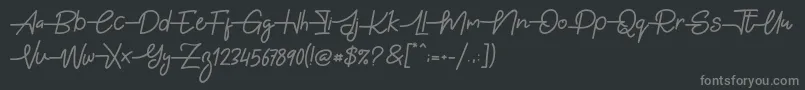 fuente Gabuek Script – Fuentes Grises Sobre Fondo Negro