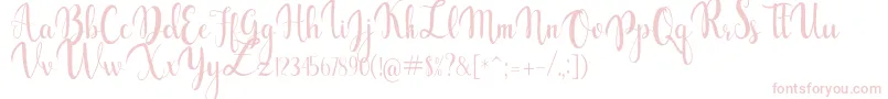 gabylia Font – Pink Fonts on White Background
