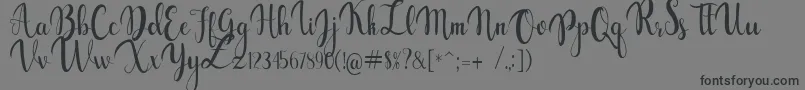 gabylia Font – Black Fonts on Gray Background