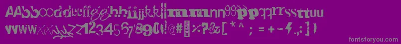 fuente Gadetyper Regular – Fuentes Grises Sobre Fondo Morado