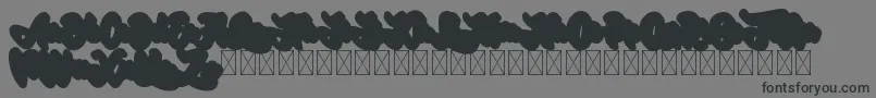 フォントGadimon Extrude – 黒い文字の灰色の背景