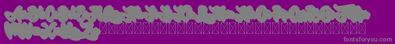 fuente Gadimon Extrude – Fuentes Grises Sobre Fondo Morado