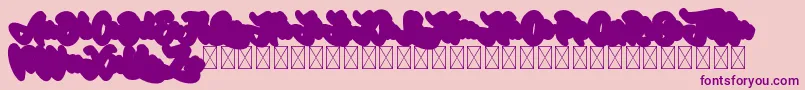 En savoir plus sur la police Gadimon Extrude Police Gadimon Extrude – polices violettes sur fond rose
