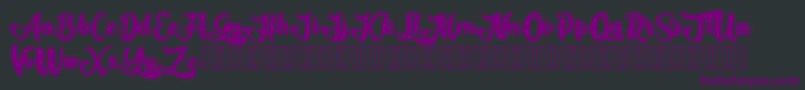 Gadimon Font – Purple Fonts on Black Background