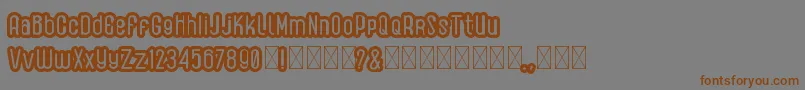 GadreyShadow Font – Brown Fonts on Gray Background