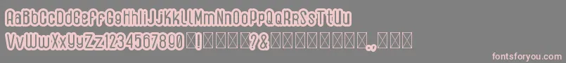 GadreyShadow Font – Pink Fonts on Gray Background