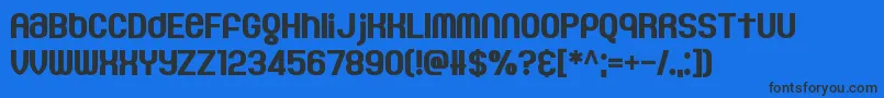 GaeilgeKids Font – Black Fonts on Blue Background
