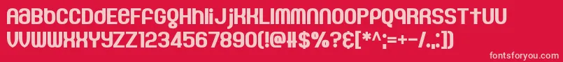 GaeilgeKids Font – Pink Fonts on Red Background