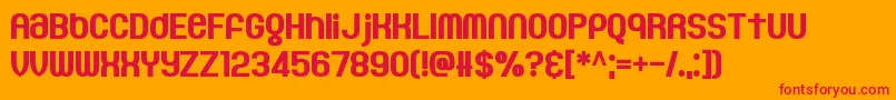 GaeilgeKids Font – Red Fonts on Orange Background