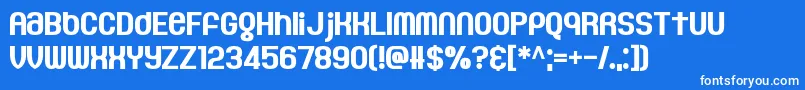 GaeilgeKids Font – White Fonts on Blue Background