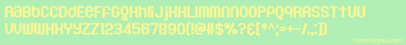 GaeilgeKids Font – Yellow Fonts on Green Background
