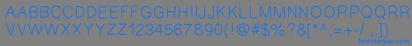 GAEL427 Font – Blue Fonts on Gray Background