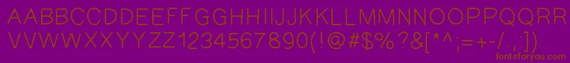 Шрифт GAEL427 – коричневые шрифты на фиолетовом фоне