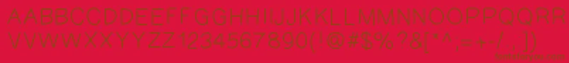 Шрифт GAEL427 – коричневые шрифты на красном фоне