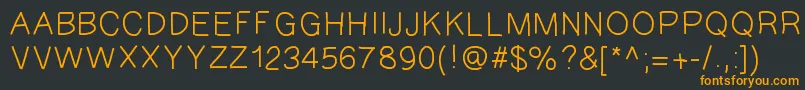 GAEL427 Font – Orange Fonts on Black Background