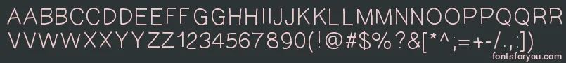 GAEL427 Font – Pink Fonts on Black Background
