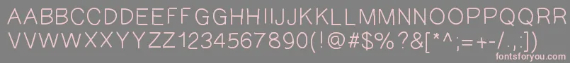 GAEL427 Font – Pink Fonts on Gray Background